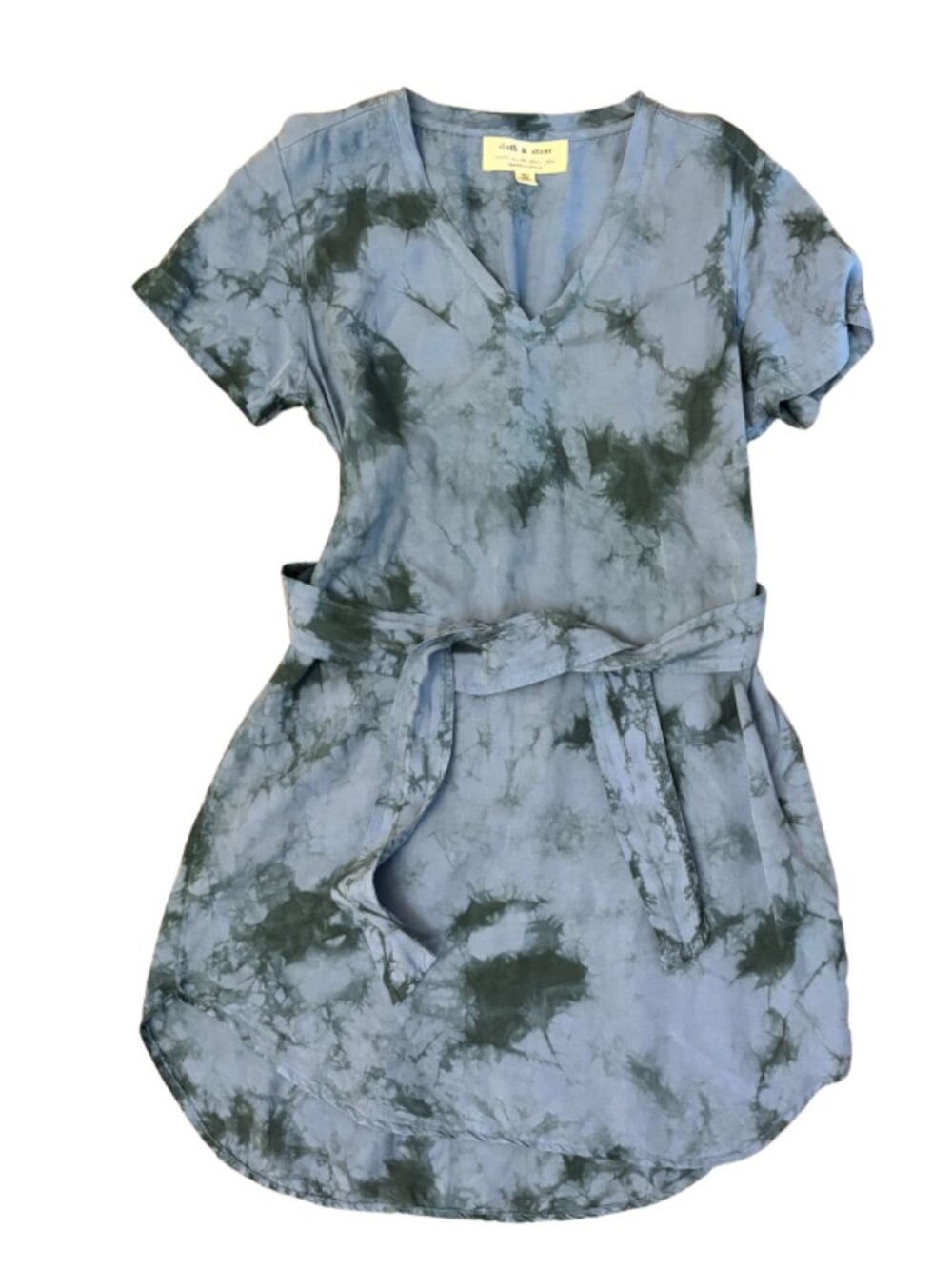 Cloth & Stone Anthropologie Liv Tie-Front Mini Dress Petite Small